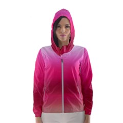 Line Pink Space Sexy Rainbow Hooded Wind Breaker (women) by Mariart