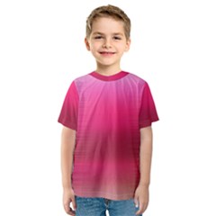 Line Pink Space Sexy Rainbow Kids  Sport Mesh Tee