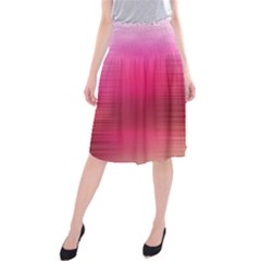 Line Pink Space Sexy Rainbow Midi Beach Skirt