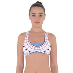 Magnetik Earth s Gravitational Line Triangle Got No Strings Sports Bra by Mariart