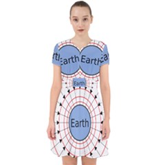 Magnetik Earth s Gravitational Line Triangle Adorable In Chiffon Dress