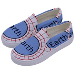 Magnetik Earth s Gravitational Line Triangle Kids  Canvas Slip Ons