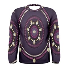 Mandalarium Hires Hand Eye Purple Men s Long Sleeve Tee by Mariart