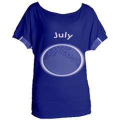 Moon July Blue Space Women s Oversized Tee by Mariart