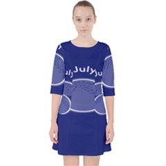 Moon July Blue Space Pocket Dress