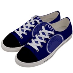 Moon July Blue Space Women s Low Top Canvas Sneakers