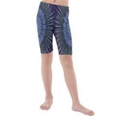 Peaceful Flower Formation Sparkling Space Kids  Mid Length Swim Shorts by Mariart