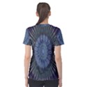 Peaceful Flower Formation Sparkling Space Women s Sport Mesh Tee View2