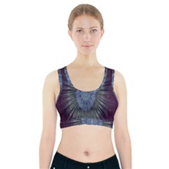 Peaceful Flower Formation Sparkling Space Sports Bra With Pocket by Mariart