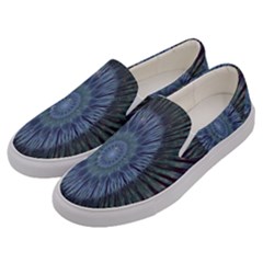 Peaceful Flower Formation Sparkling Space Men s Canvas Slip Ons by Mariart