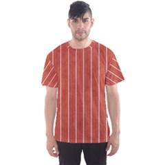 Line Vertical Orange Men s Sports Mesh Tee