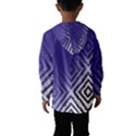 Plaid Blue White Hooded Wind Breaker (Kids) View2