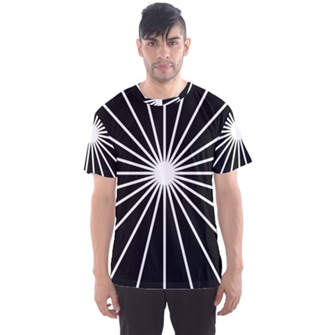 Ray White Black Line Space Men s Sports Mesh Tee by Mariart