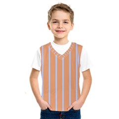 Rayures Bleu Orange Kids  Sportswear by Mariart