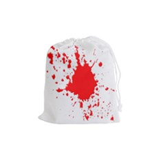 Red Blood Splatter Drawstring Pouches (medium) 