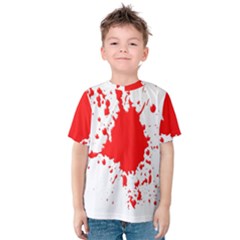 Red Blood Splatter Kids  Cotton Tee