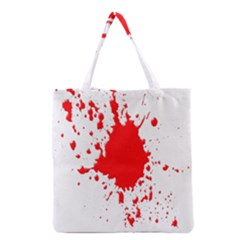 Red Blood Splatter Grocery Tote Bag