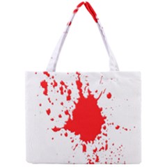 Red Blood Splatter Mini Tote Bag by Mariart