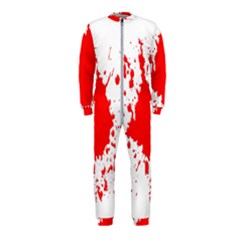 Red Blood Splatter Onepiece Jumpsuit (kids) by Mariart