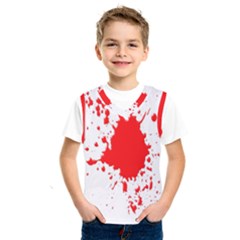 Red Blood Splatter Kids  Sportswear by Mariart