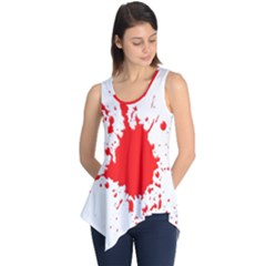 Red Blood Splatter Sleeveless Tunic by Mariart