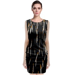 Rain Cigarettes Transparent Background Motion Angle Sleeveless Velvet Midi Dress by Mariart