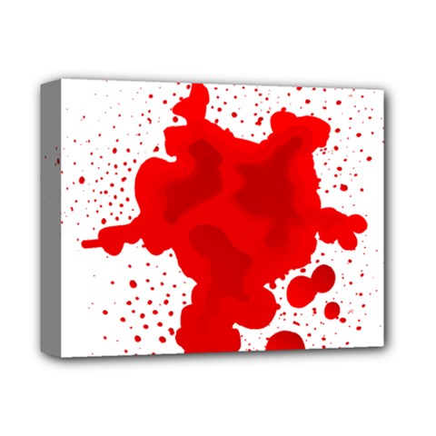 Red Blood Transparent Deluxe Canvas 14  X 11  by Mariart