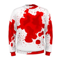 Red Blood Transparent Men s Sweatshirt