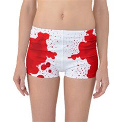 Red Blood Transparent Boyleg Bikini Bottoms