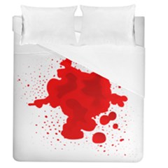 Red Blood Transparent Duvet Cover (queen Size)