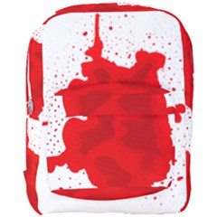 Red Blood Transparent Full Print Backpack