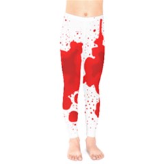 Red Blood Transparent Kids  Legging