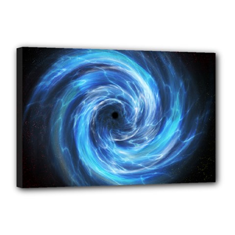 Hole Space Galaxy Star Planet Canvas 18  X 12 