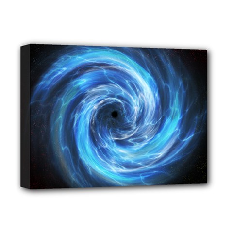 Hole Space Galaxy Star Planet Deluxe Canvas 16  X 12   by Mariart