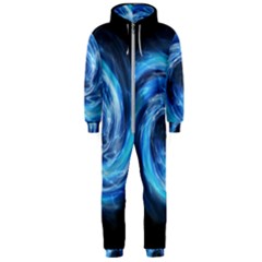 Hole Space Galaxy Star Planet Hooded Jumpsuit (men)  by Mariart