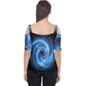 Hole Space Galaxy Star Planet Cutout Shoulder Tee View2