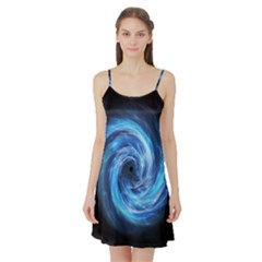 Hole Space Galaxy Star Planet Satin Night Slip