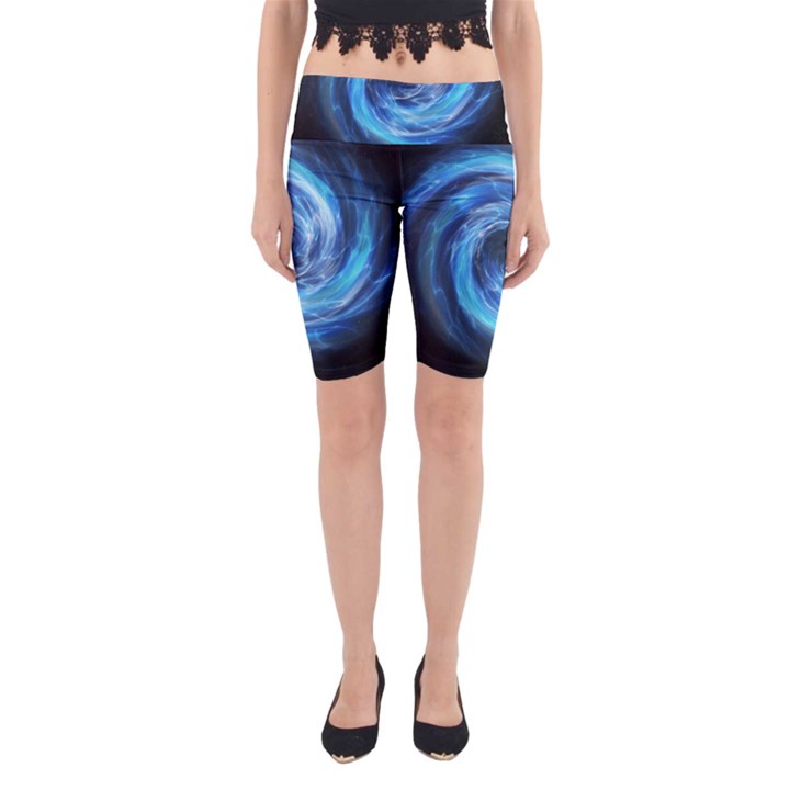 Hole Space Galaxy Star Planet Yoga Cropped Leggings