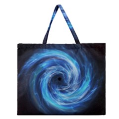 Hole Space Galaxy Star Planet Zipper Large Tote Bag by Mariart