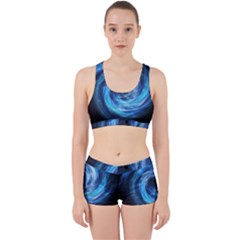 Hole Space Galaxy Star Planet Work It Out Sports Bra Set by Mariart