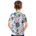 Prismatic Psychedelic Floral Heart Background Kids  Sport Mesh Tee View2