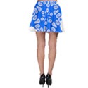 Snowflake Art Blue Cool Polka Dots Skater Skirt View2