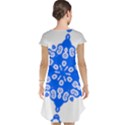 Snowflake Art Blue Cool Polka Dots Cap Sleeve Nightdress View2