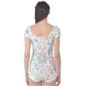 Prismatic Neon Floral Heart Love Valentine Flourish Rainbow Boyleg Leotard  View2