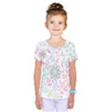 Prismatic Neon Floral Heart Love Valentine Flourish Rainbow Kids  One Piece Tee View1