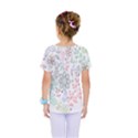 Prismatic Neon Floral Heart Love Valentine Flourish Rainbow Kids  One Piece Tee View2