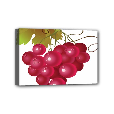 Red Fruit Grape Mini Canvas 6  X 4 