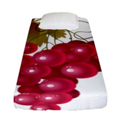 Red Fruit Grape Fitted Sheet (single Size) by Mariart