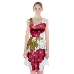 Red Fruit Grape Racerback Midi Dress