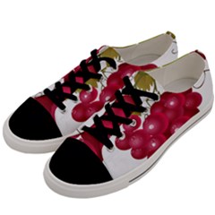 Red Fruit Grape Men s Low Top Canvas Sneakers